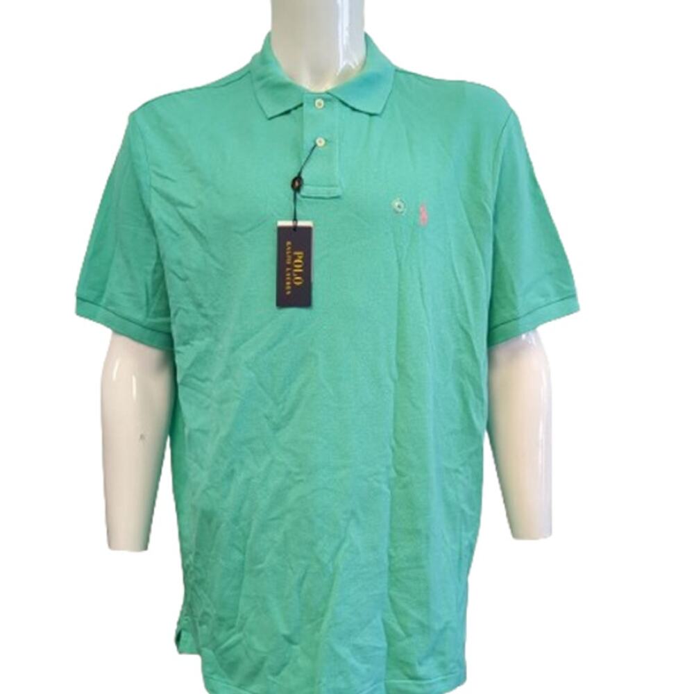 Ralph Lauren Men's Classic Fit Polo Short Sleeve Shirt-Green-Size XL-NWT-C15